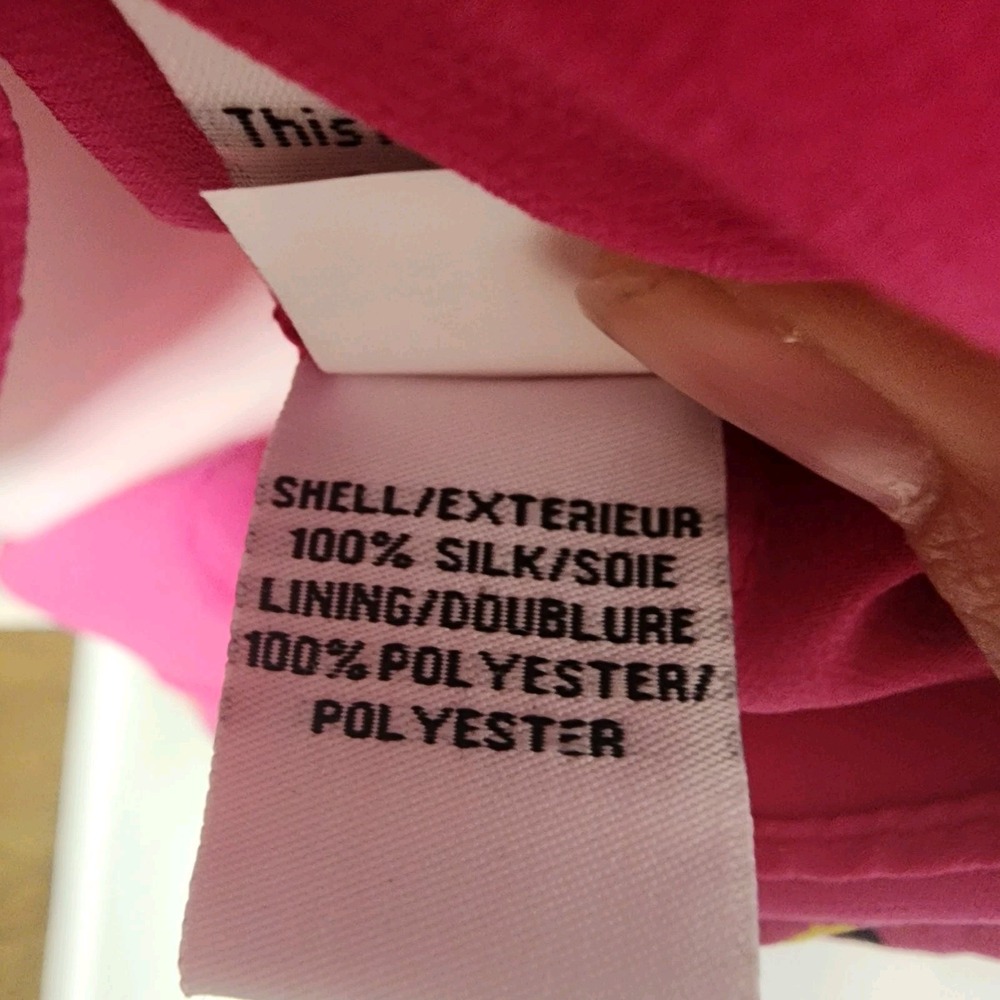 Diane Von Furstenberg Silk Bali Pink Floral Wrap Dress Women's‎ Size 4 - Picture 9 of 9